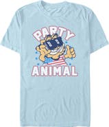 Garfield Men's Garfield Cat Party Animal Graphic T-Shirt