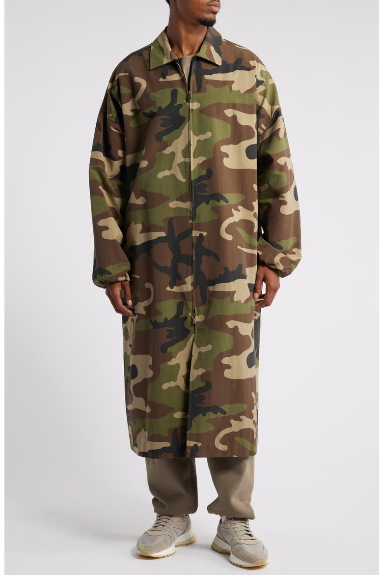 Gender Inclusive Camo Car Coat, Alternate, color, WOODLAND CAMO