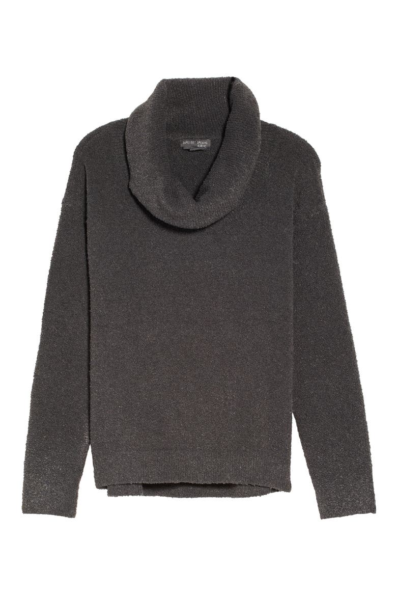 EcoChic™ Cowl Neck Pullover, Alternate, color, CARBON