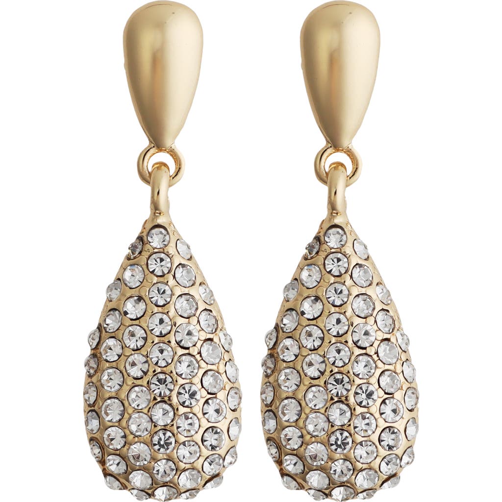 Panacea Pavé Teardrop Earrings In Gold