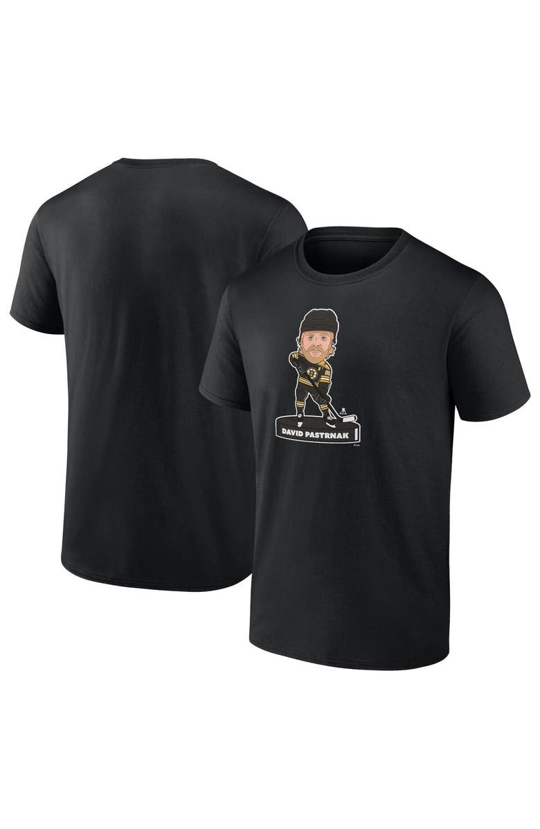FANATICS Men's Fanatics Branded David Pastrnak Black Boston Bruins Player Bobblehead T-Shirt, Alternate, color, Black
