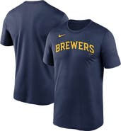 Nike Men's Nike Navy Milwaukee Brewers Wordmark Legend Performance T-Shirt