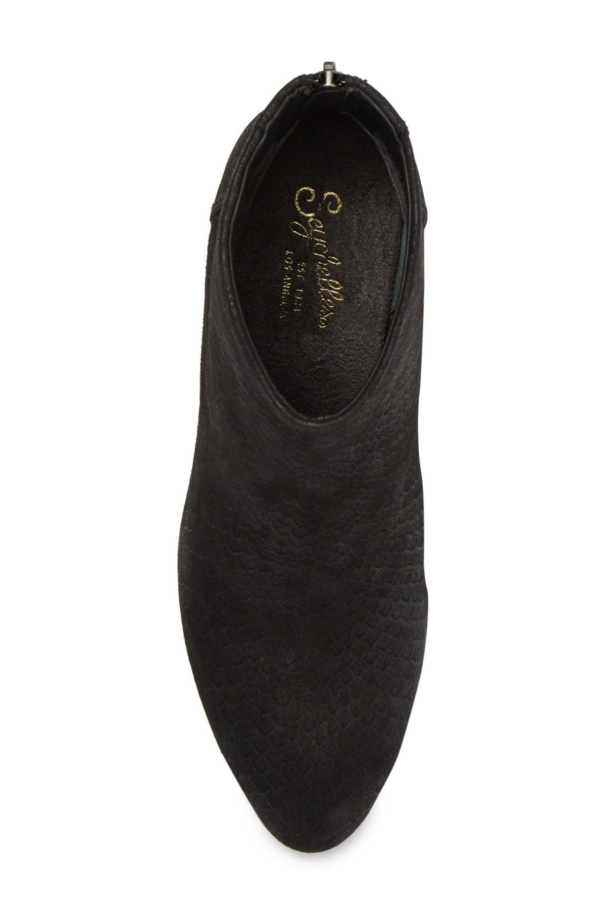 Seychelles Nothing Was The Same Snakeskin Embossed Leather Ankle Bootie, Alternate, color, 