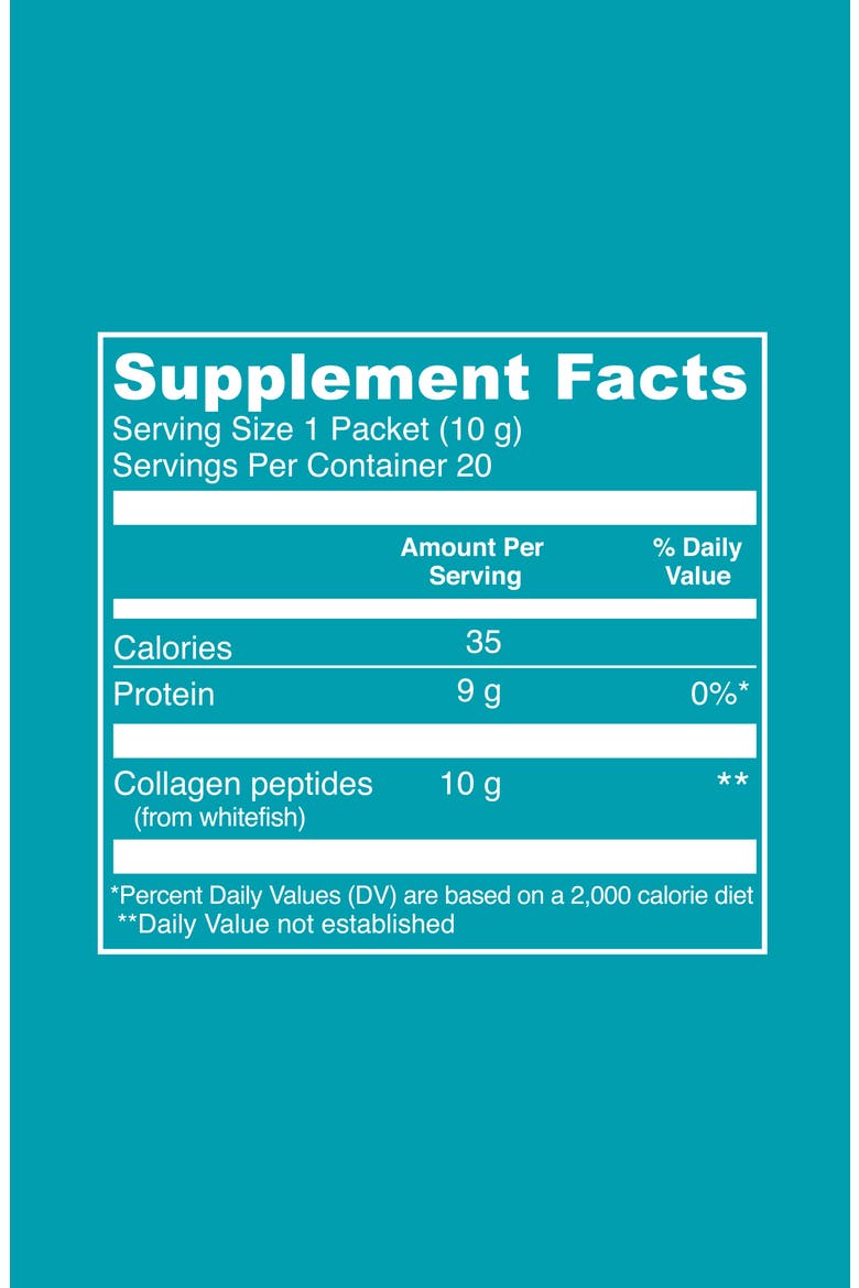 Marine Collagen Peptides Unflavored Dietary Supplement Packets, Alternate, color, NO COLOR