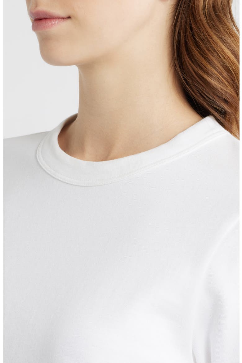 The Boxy Crop T-Shirt, Alternate, color, WHITE