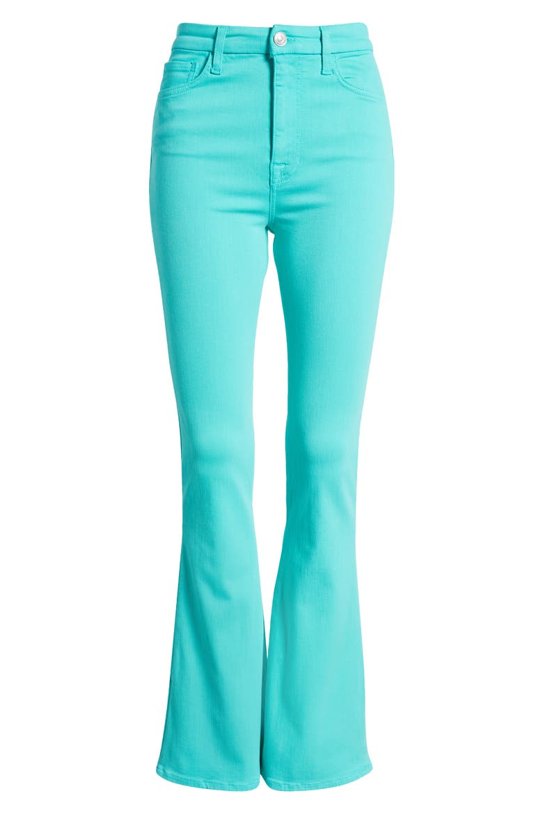 Ultra High Waist Skinny Bootcut Jeans, Alternate, color, ATLANTIS