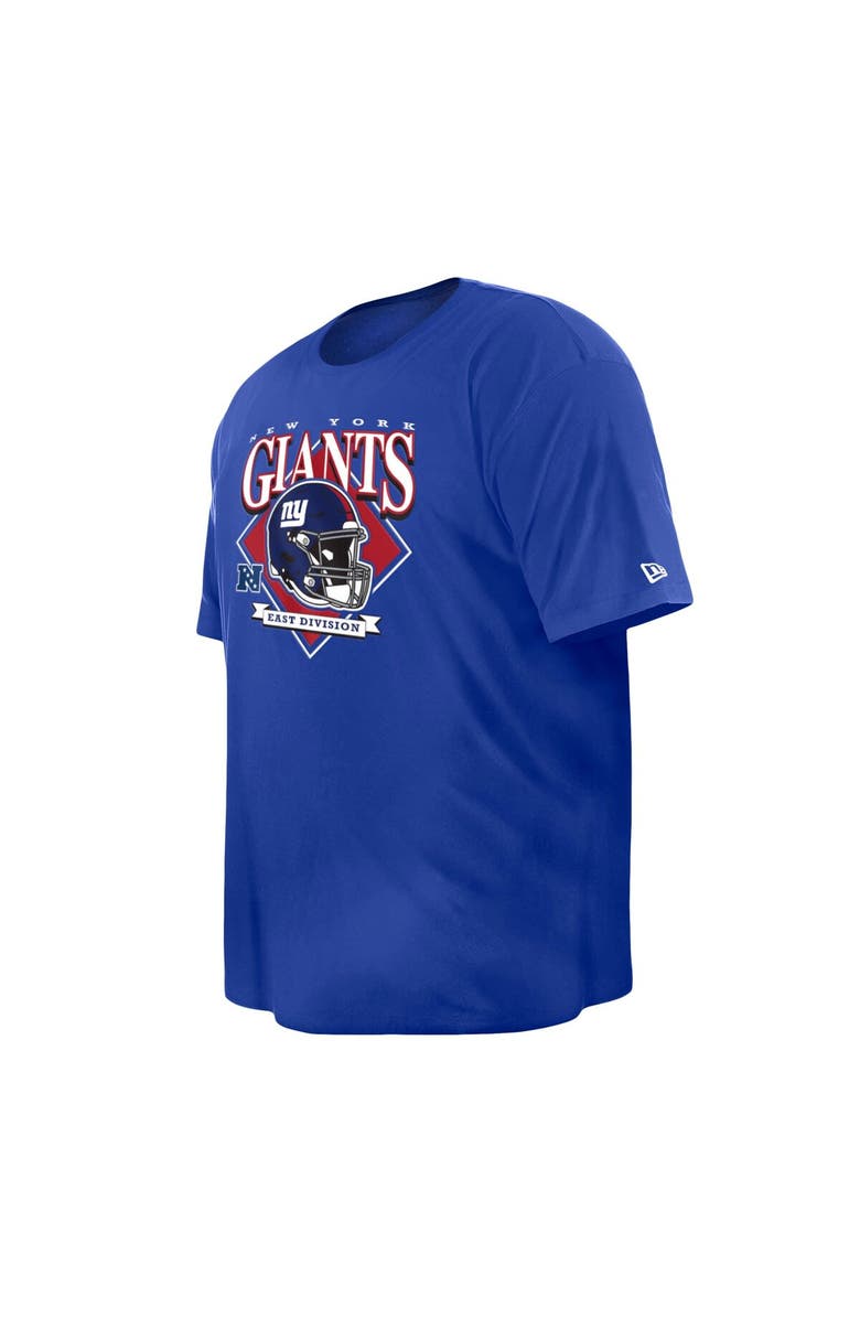 New Era Men's New Era Royal New York Giants Big & Tall Helmet T-Shirt, Alternate, color, Royal