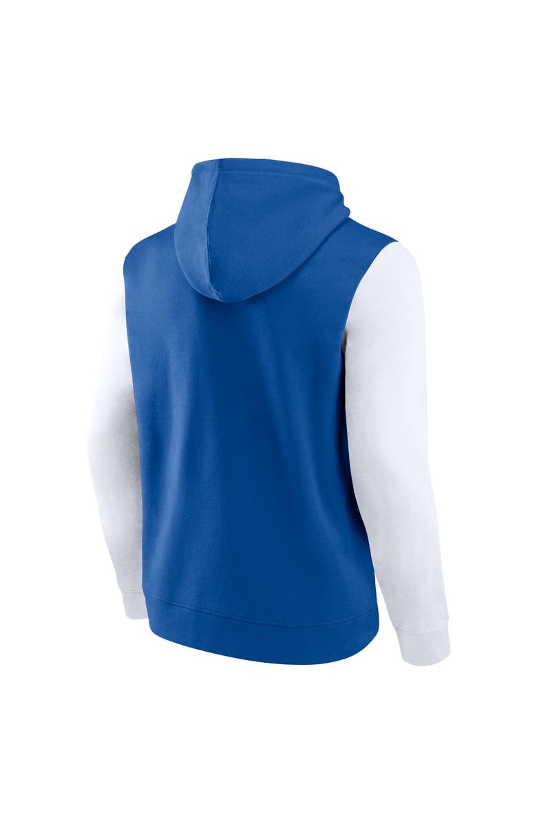 FANATICS Men's Fanatics Royal/White Indianapolis Colts Outline Pullover Hoodie, Alternate, color, Royal