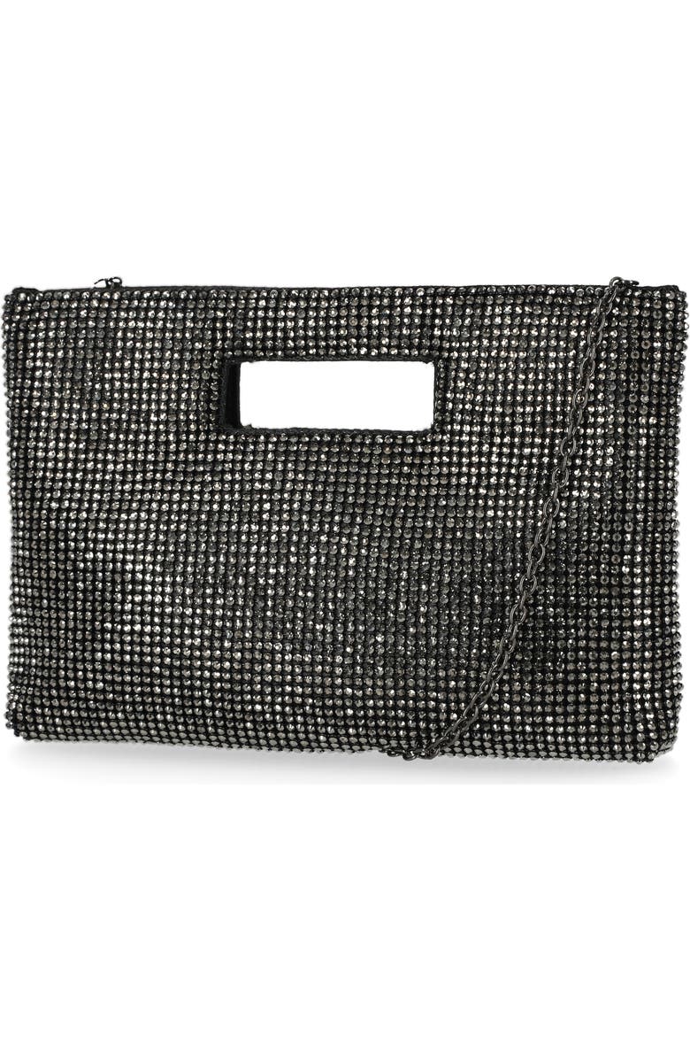 Jessica McClintock Asher Cut Out Handle Clutch, Alternate, color, New Gunmetal