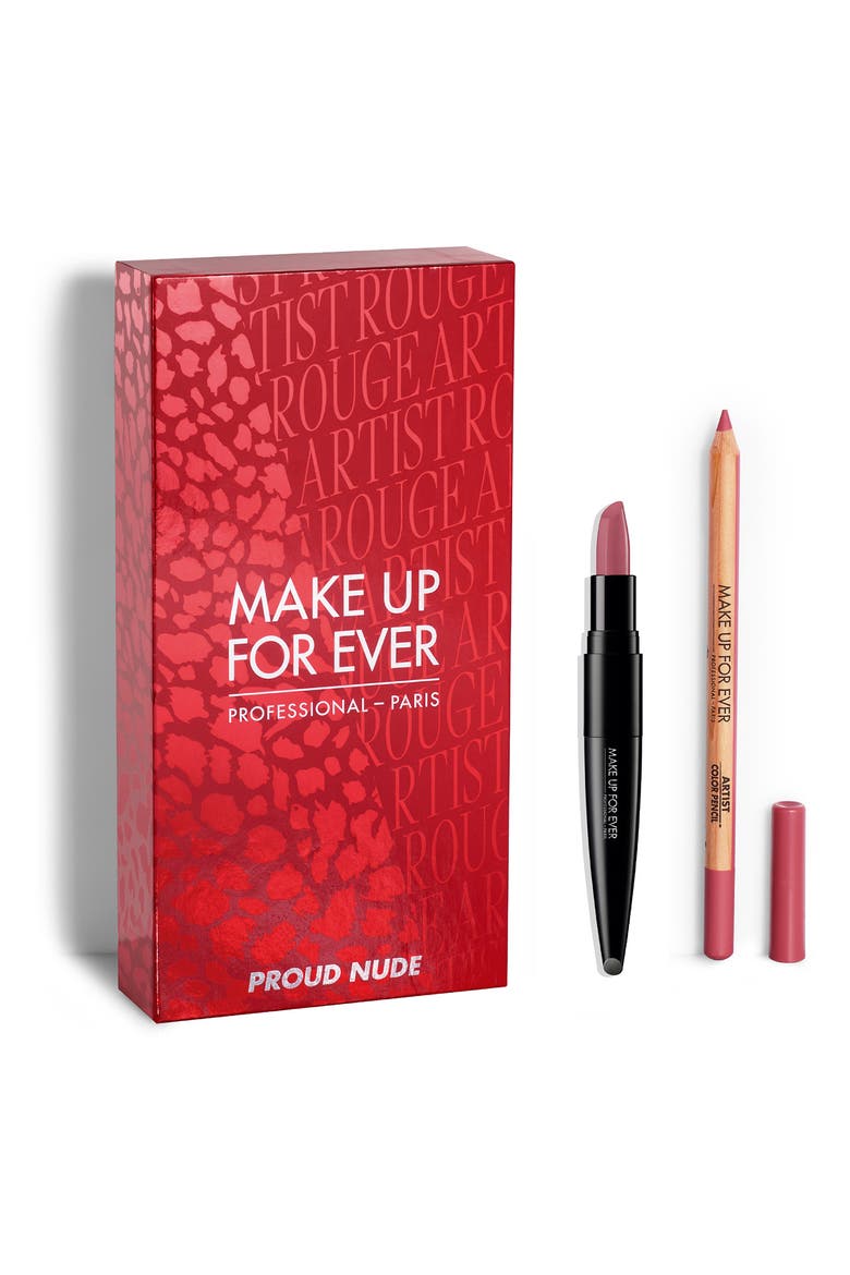 Rouge Artist Lip Set USD $43 Value, Main, color, NUDE
