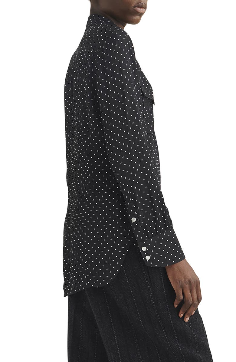 rag & bone Faren Polka Dot Shirt, Alternate, color, Polkadt