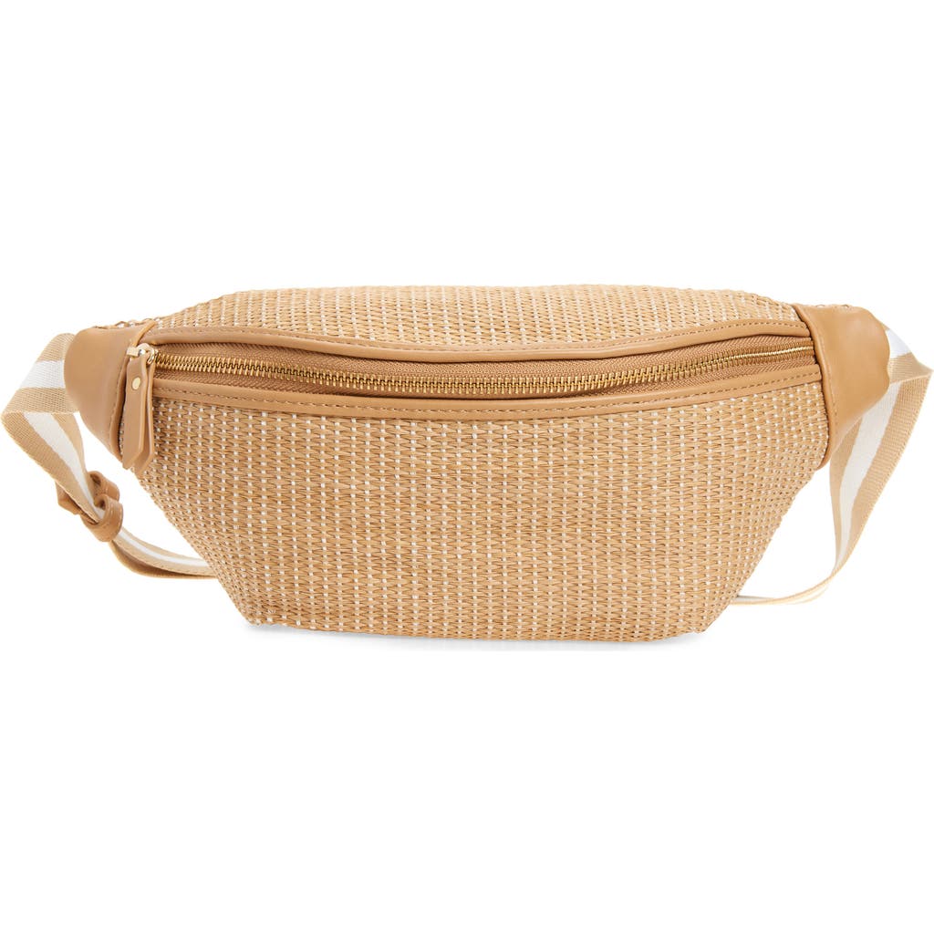 LSPACE Evie Straw Belt Bag in Natural at Nordstrom