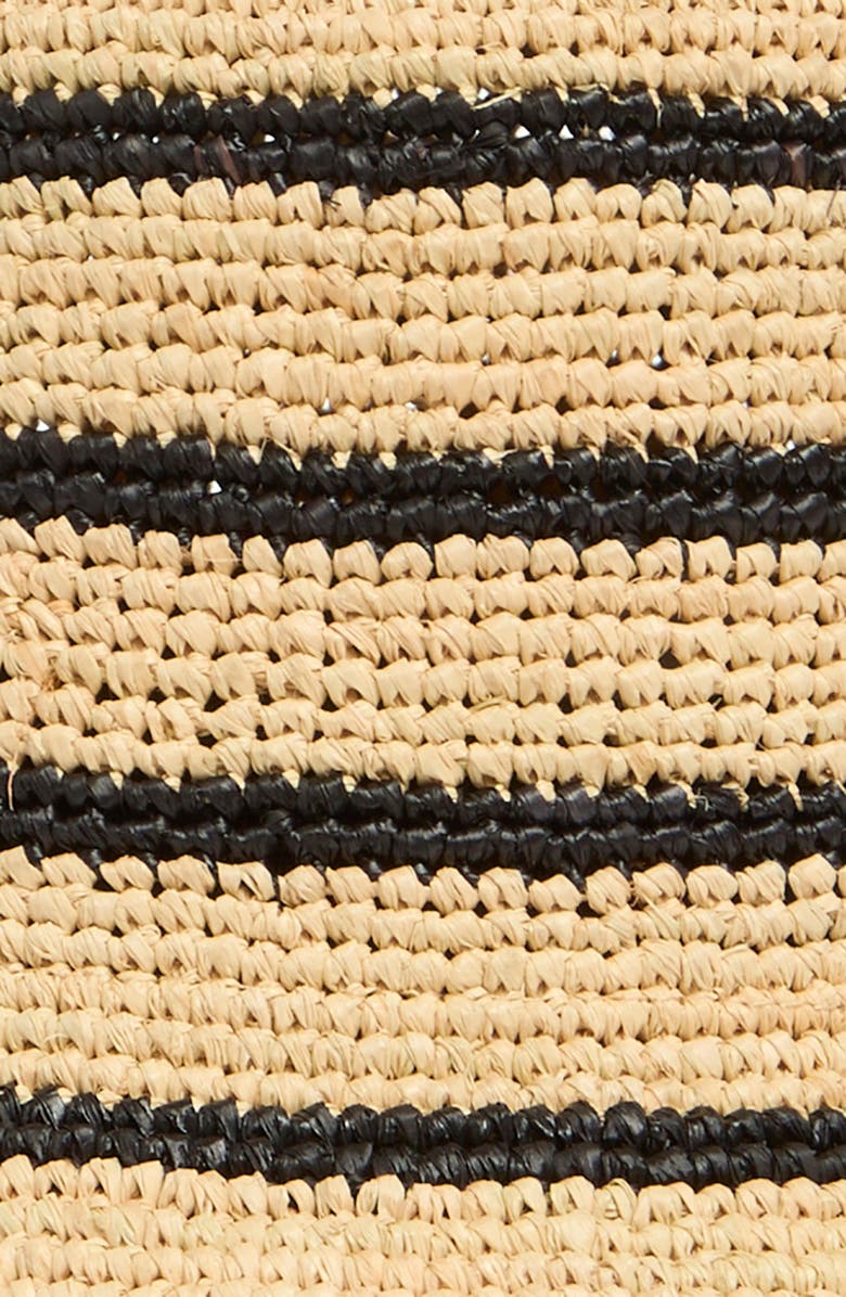 Vince Stripe Straw Cloche, Alternate, color, 