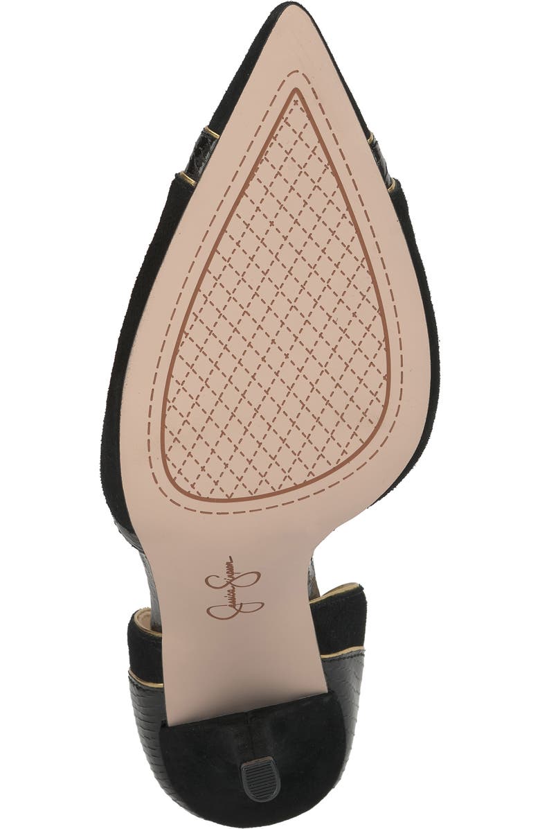 Jessica Simpson Vuley d'Orsay Pump, Alternate, color, Black/ Gold