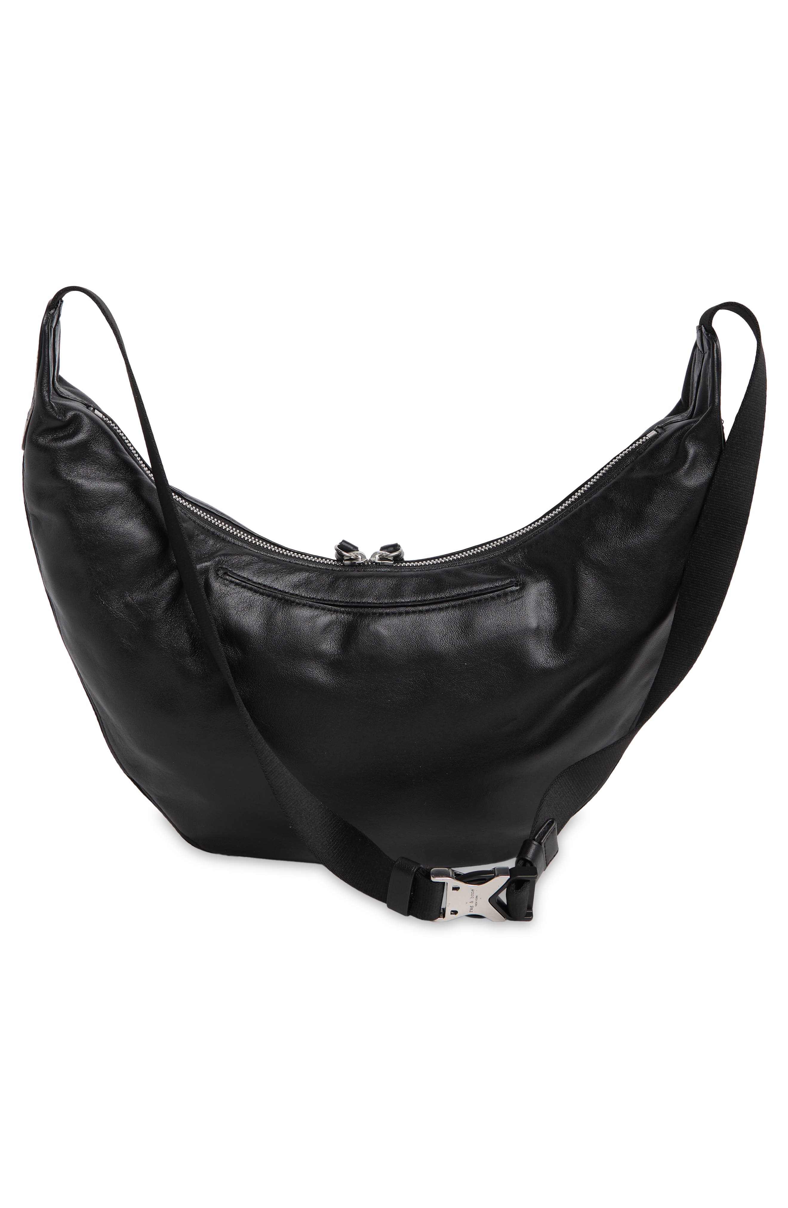 rag & bone Riser Leather Crossbody Hobo, Alternate, color, 