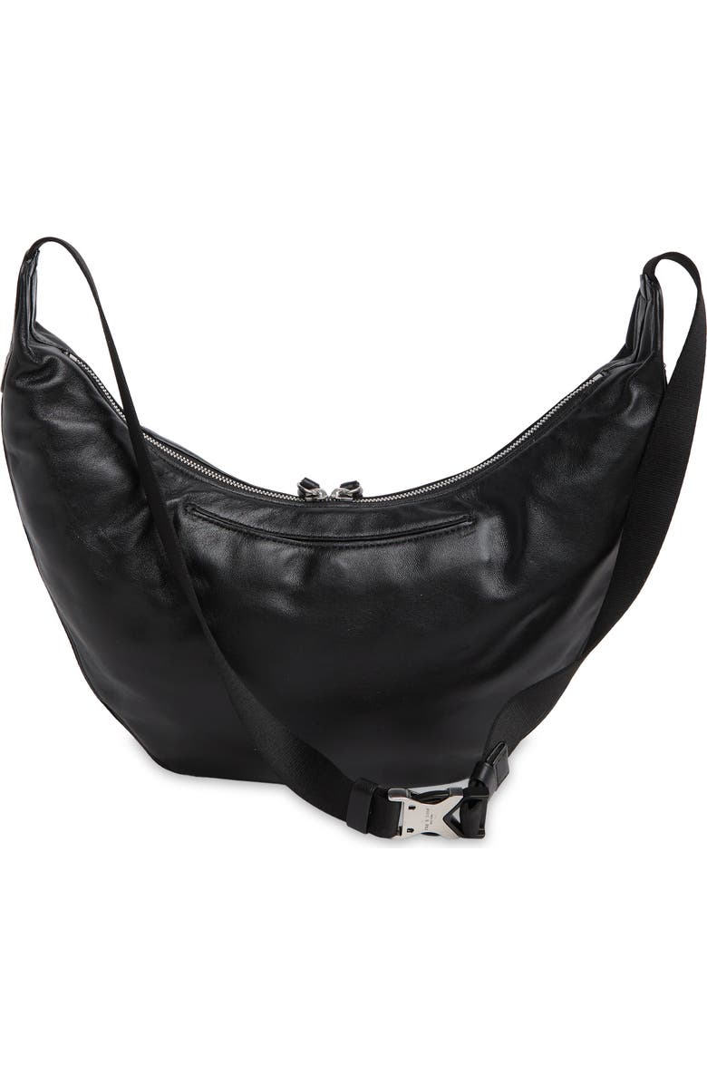 rag & bone Riser Leather Crossbody Hobo, Alternate, color,