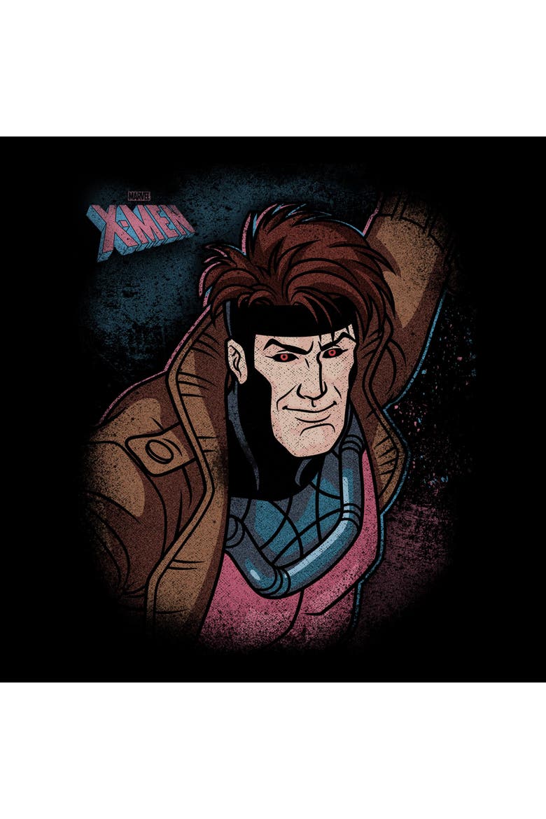 Men's Classic Gambit Portrait Short Sleeve T-Shirt, Alternate, color, Black