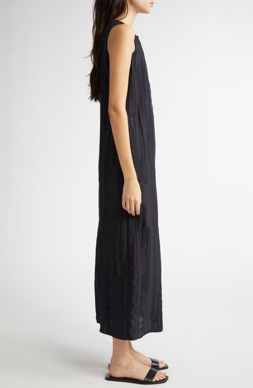 LOULOU DE SAISON LOULOU DE SAISON MINGA TEXTURED SILK & COTTON MIDI DRESS