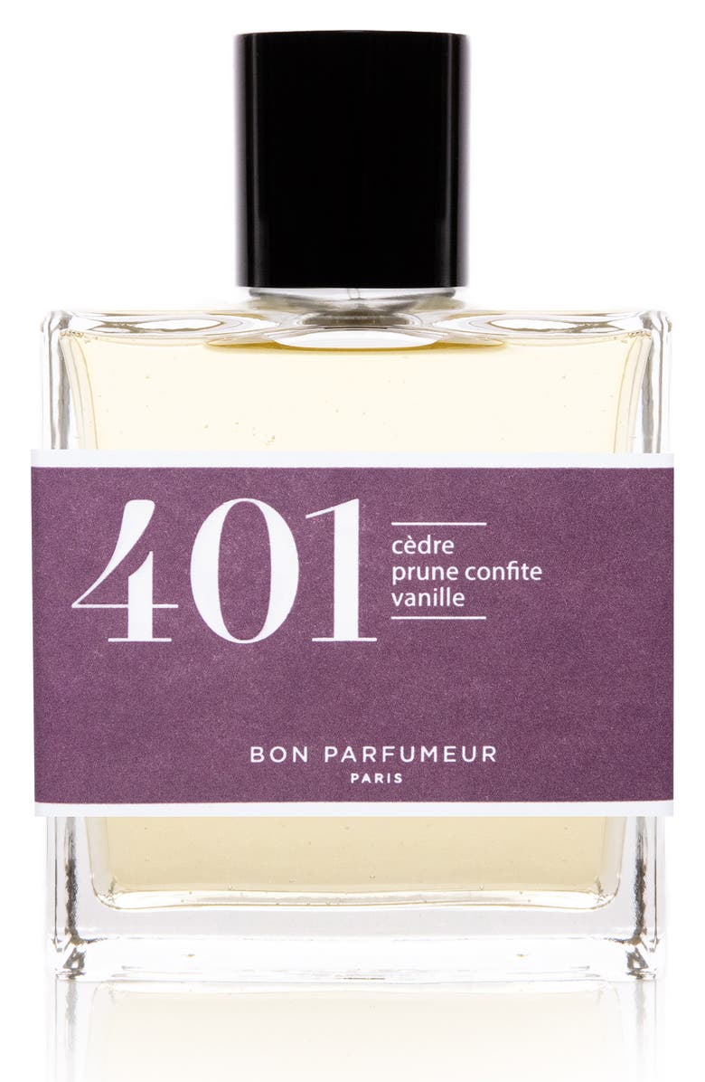 Bon Parfumeur 401 Cedar, Candied Plum & Vanilla Eau de Parfum, Main, color, 