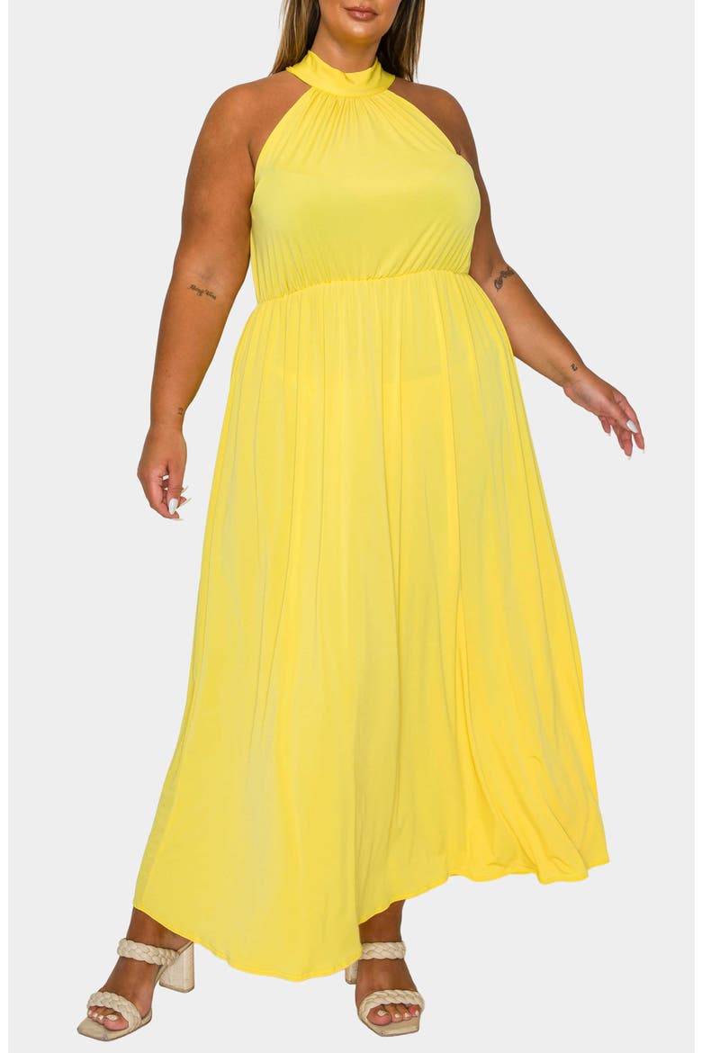 Cassia Maxi Dress, Main, color, YELLOW