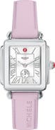 MICHELE Deco Sport Mid Silicone Strap Watch, 29mm x 31mm