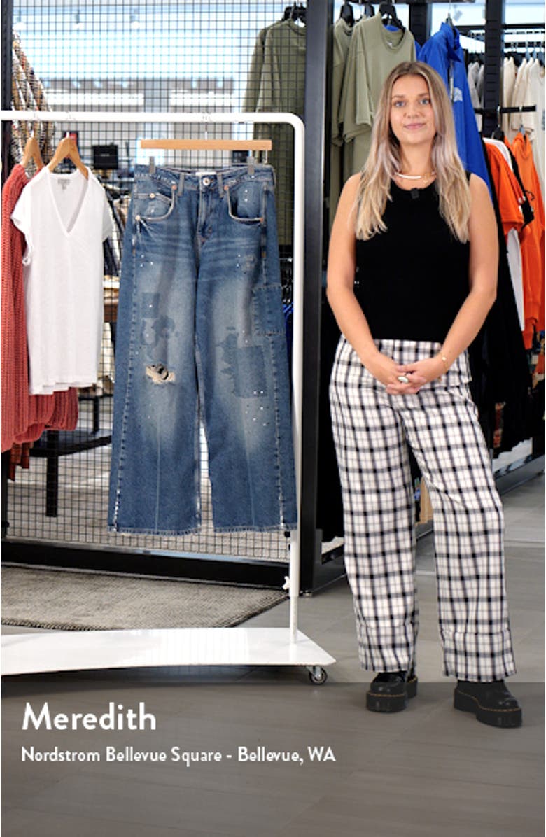 Jaya Rip & Repair Low Rise Wide Leg Jeans, sales video thumbnail