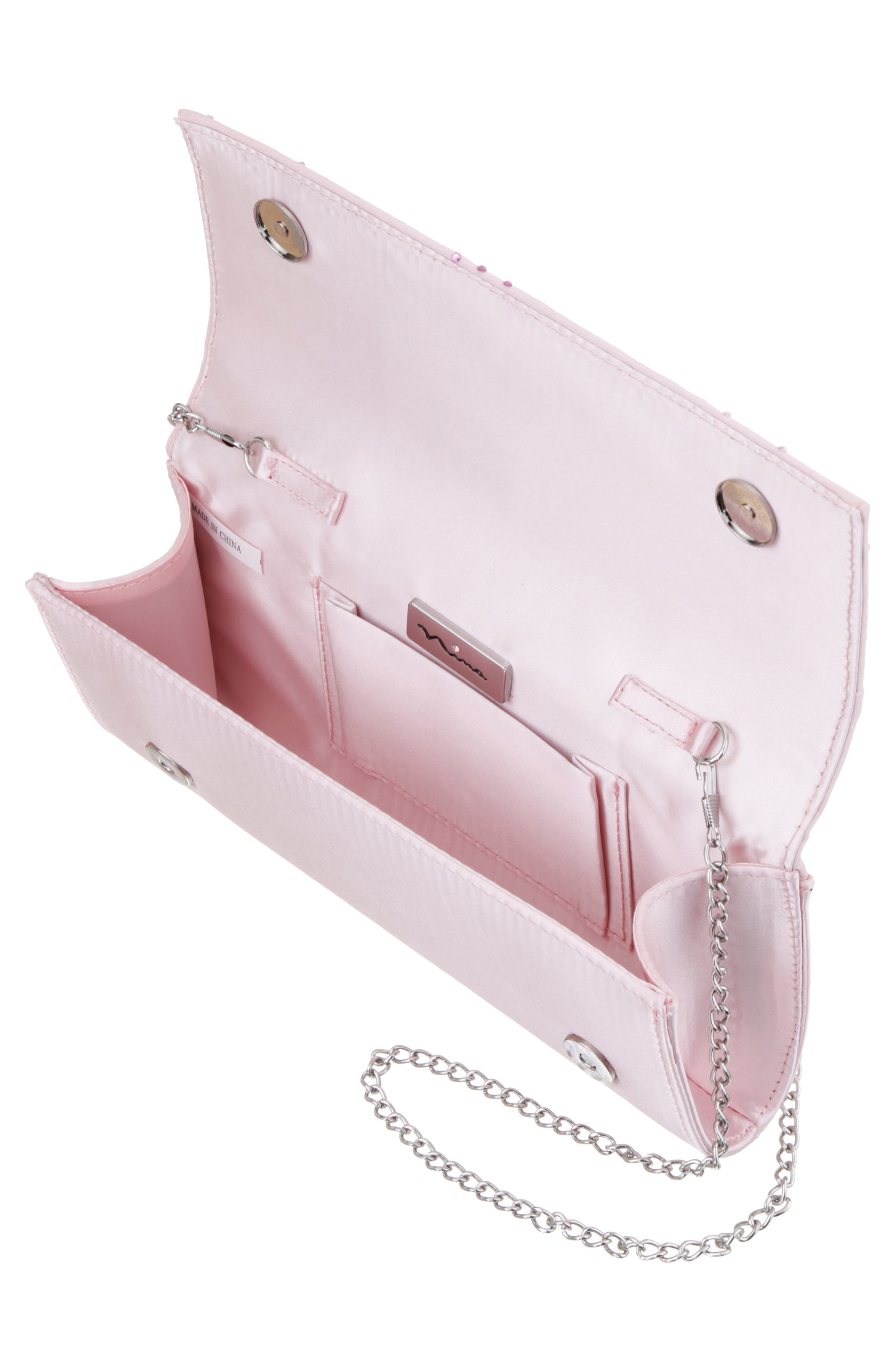 Unique Crystal Clutch, Alternate, color, ICY PINK