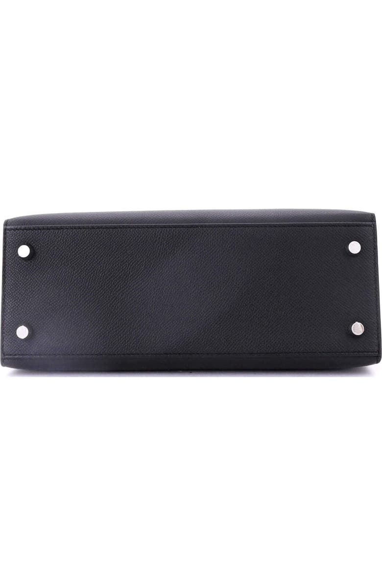 Pre-Owned Hermes Kelly Handbag Black Epsom with Palladium Hardware 25, Alternate, color,