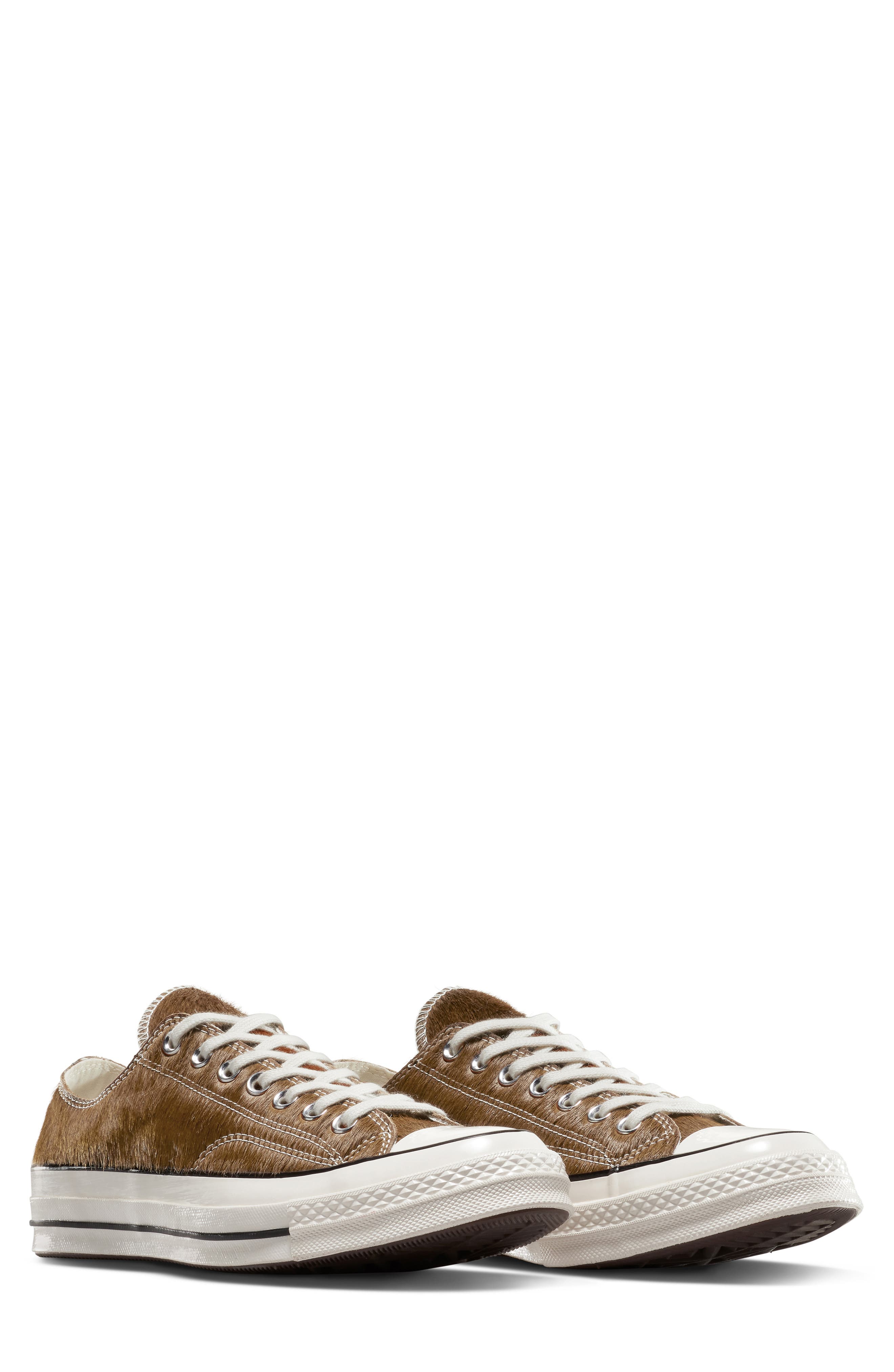 Converse Chuck 70 Genuine Calf Hair Oxford Sneaker, Alternate, color, Brown/ Brown/ Egret