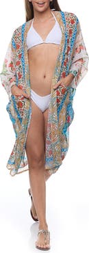 RANEES Floral Pocket Cover-Up Duster