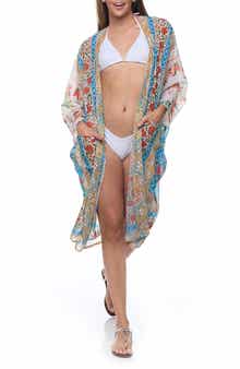 RANEES Floral Pocket Cover-Up Duster