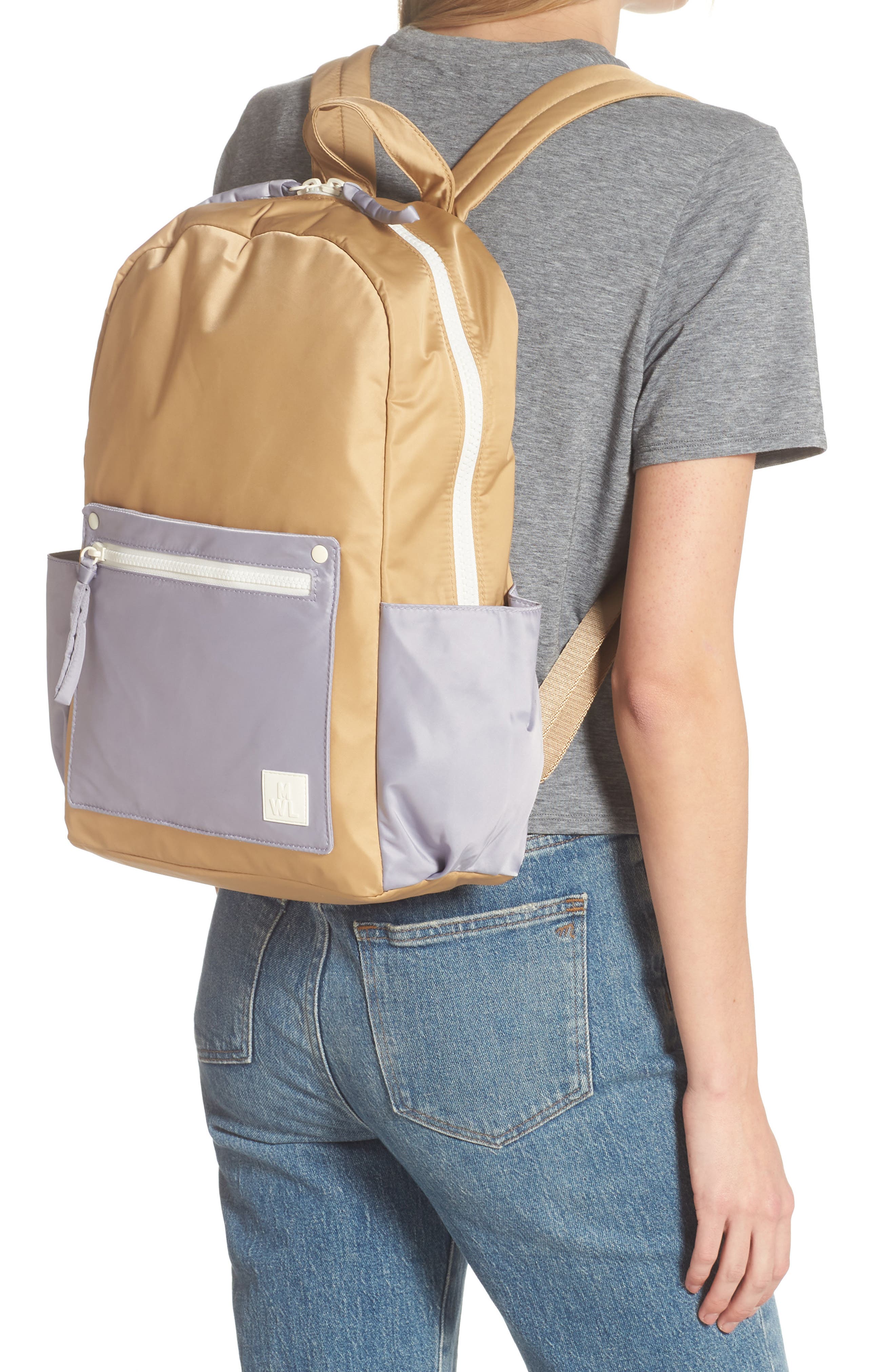 Madewell The Resourced Colorblock Backpack, Alternate, color, 