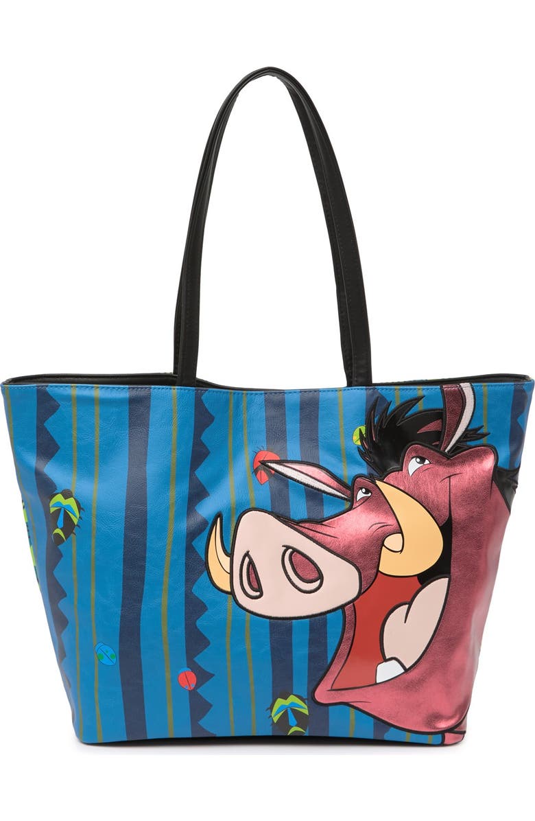Danielle Nicole Timon & Pumbaa 2-in-1 Tote, Main, color,