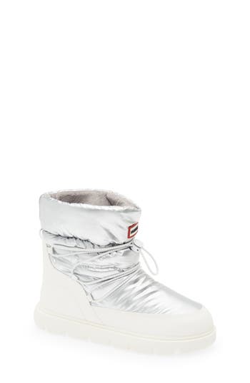 Hunter Kids' Cozy Insulated Waterproof Winter Boot In Metallic