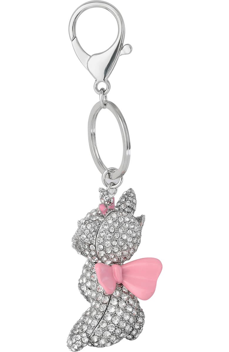 Disney Aristocats Marie Crystal Pavé Bag Charm Keychain, Alternate, color, Multi