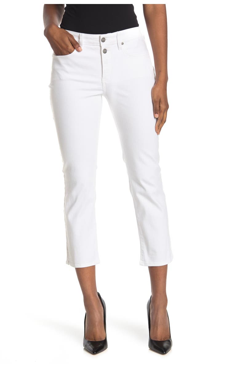 NYDJ Sheri Mock Fly Stretch Ankle Jeans, Main, color,