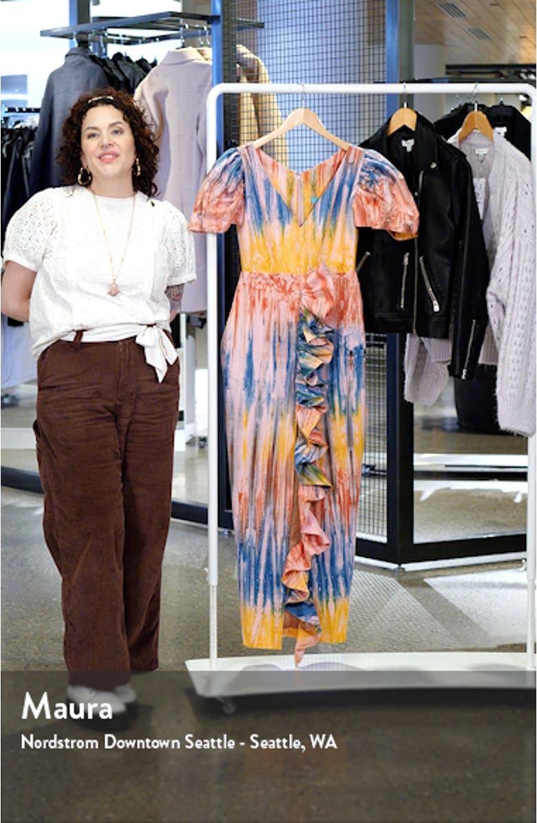 Temi Ruffle Cotton Maxi Dress, sales video thumbnail