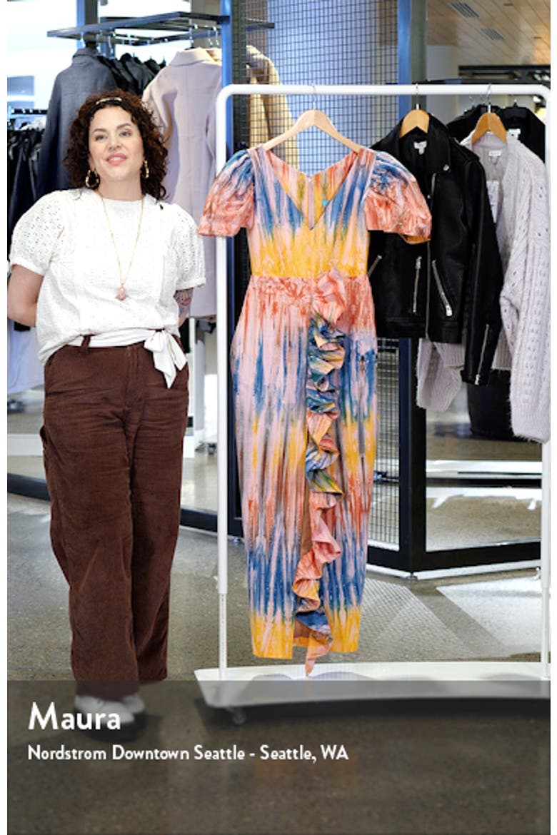 Temi Ruffle Cotton Maxi Dress video