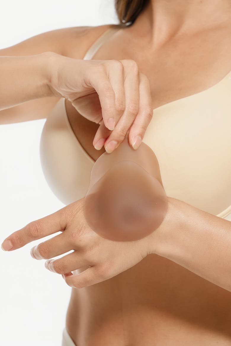 Reusable Seamless Silicone Nipple Covers, Alternate, color, Tan