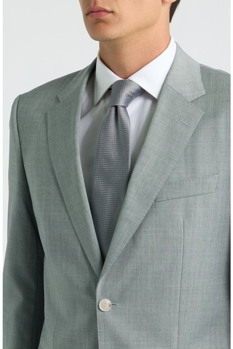Huge Trim Fit Solid Virgin Wool Suit, Alternate, color, MEDIUM BEIGE
