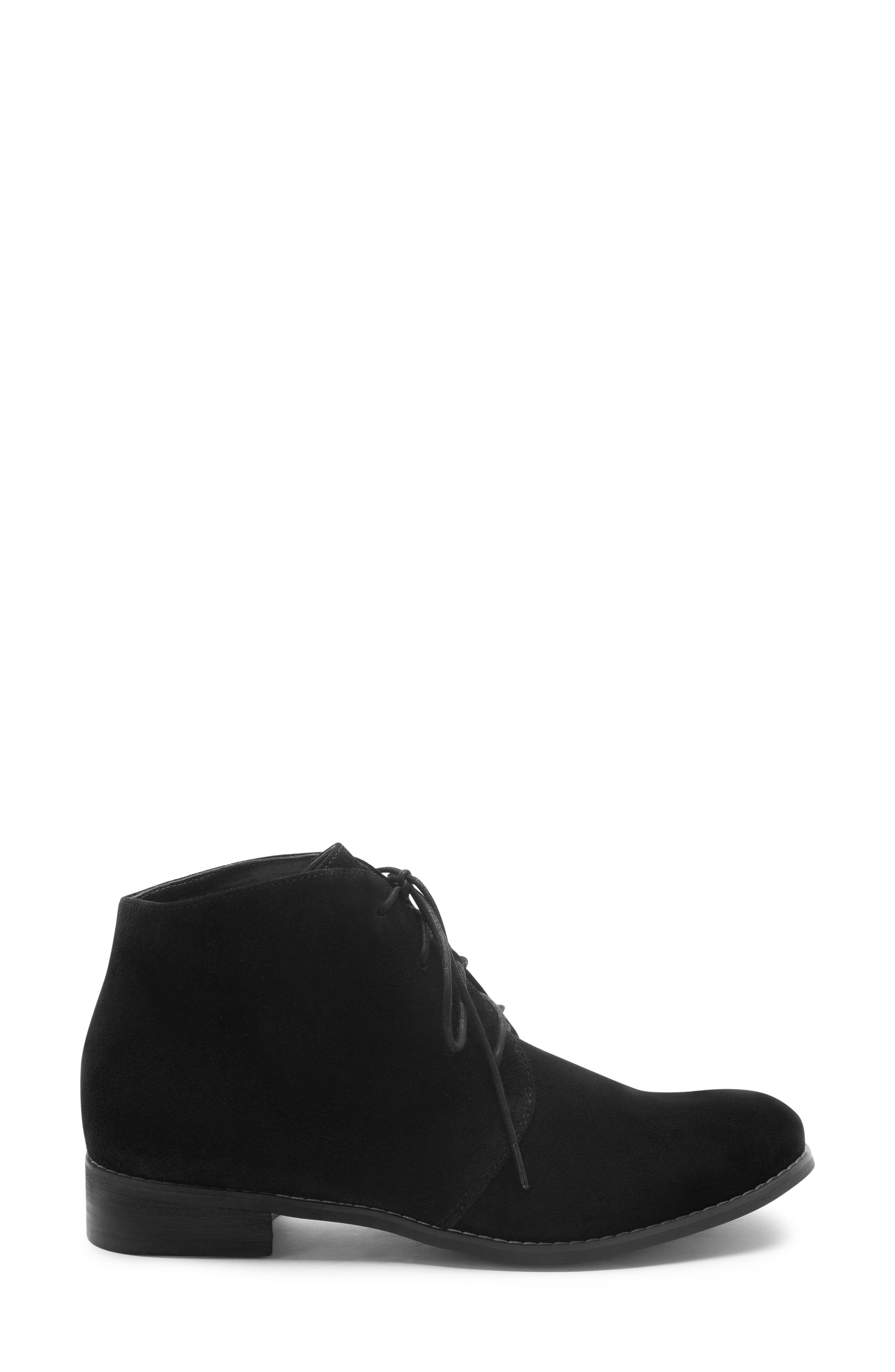 Rayann Waterproof Desert Boot, Alternate, color, BLACK SUEDE
