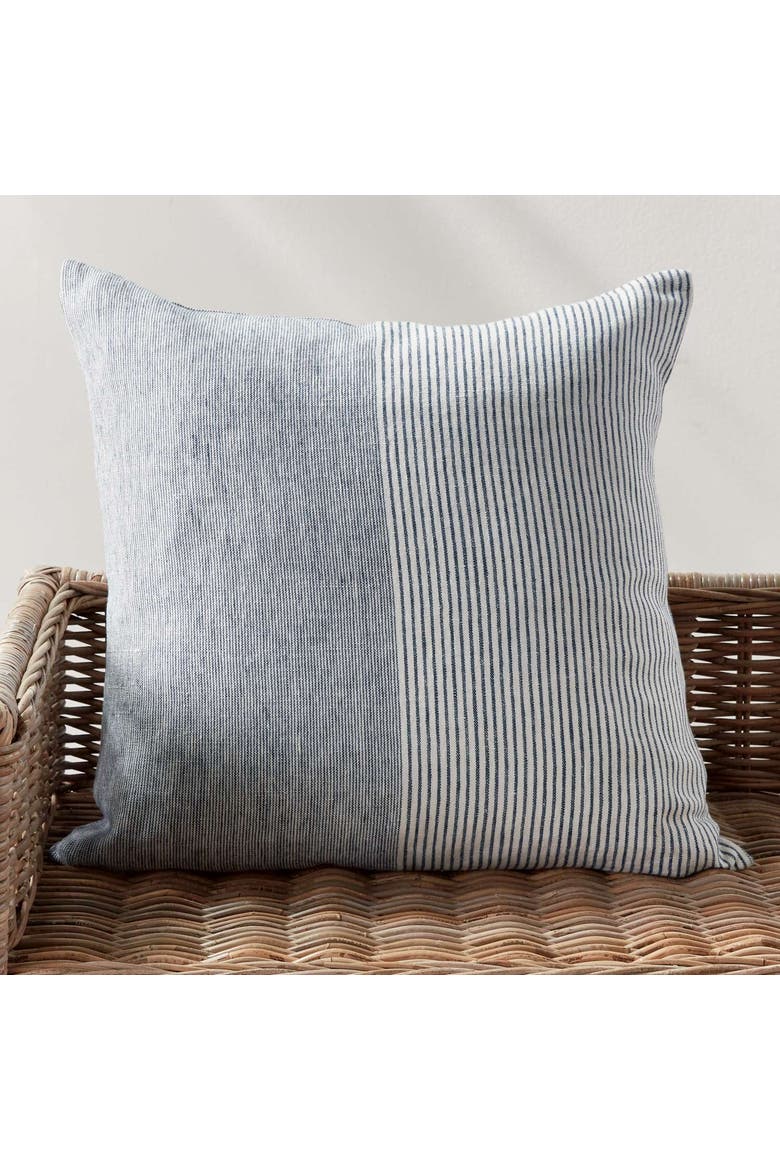 Otis Pinstripe Pillow 24", Alternate, color, Blue