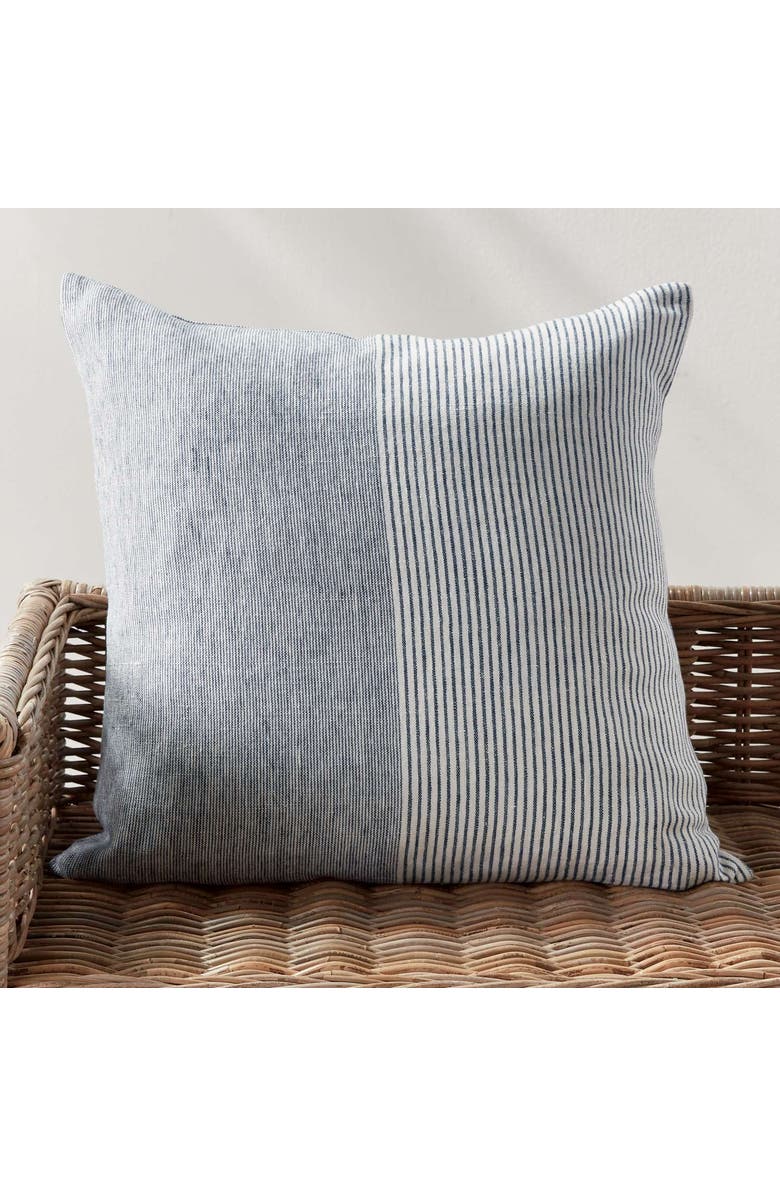 Napa Home & Garden Otis Pinstripe Pillow 24", Alternate, color, Blue