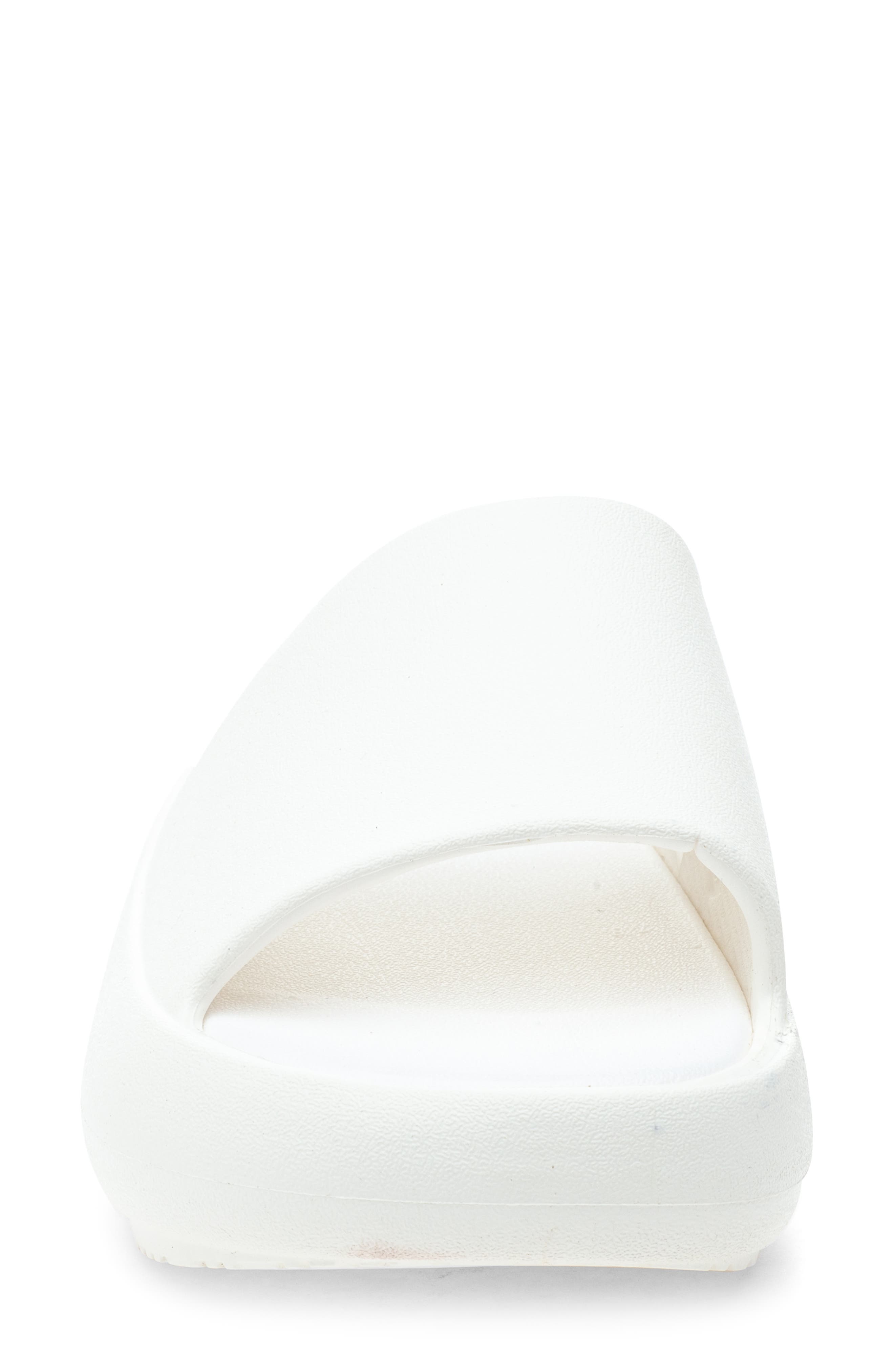 BEACH SLIDES Squish Slide Sandal, Alternate, color, WHITE EVA