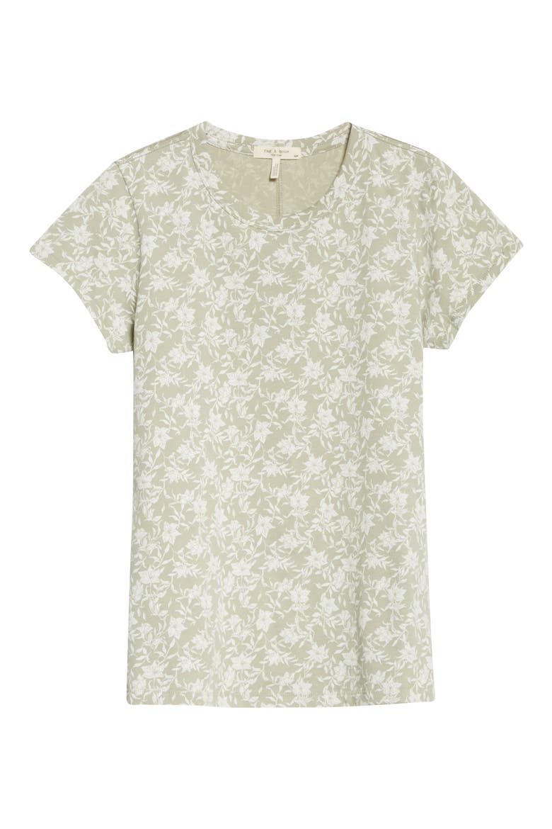Julie Floral Organic Cotton Top, Alternate, color, JADE
