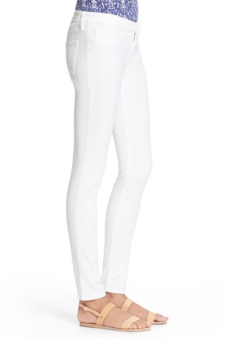 Stretch Denim Skinny Jeans, Alternate, color, WHITEOUT