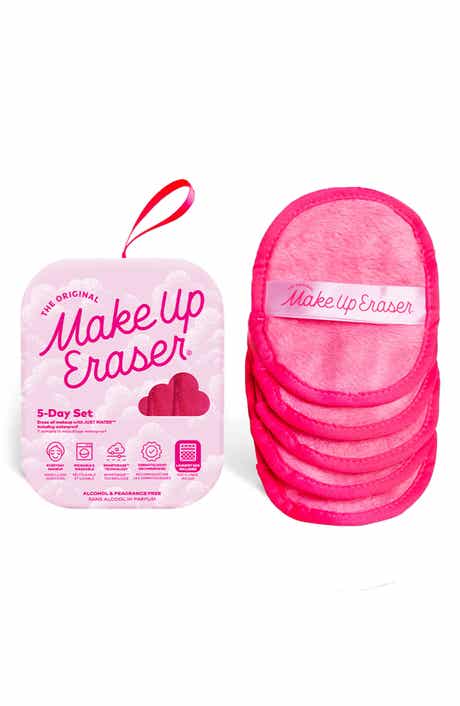The Original MakeUp Eraser Pink 5-Day MakeUp Eraser Set with Laundry Bag