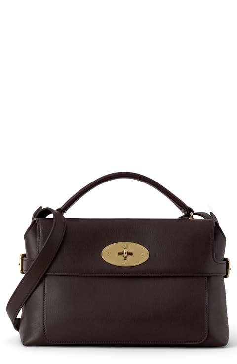 Small Stevie Leather Top Handle Bag