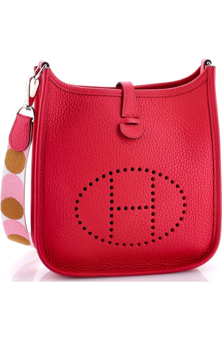 Pre-Owned Hermes Evelyne Bag Gen III Clemence TPM, Alternate, color, Framboise