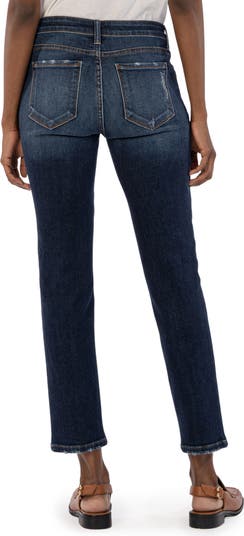 KUT from the Kloth Reese Fab Ab High Waist Ankle Slim Straight Leg